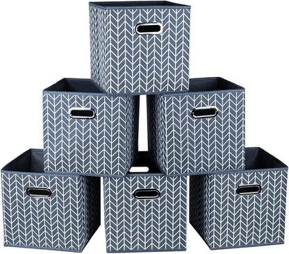 Fabric Cloth Storage Bins, Fabric Cube Organizer by SEVENDOME