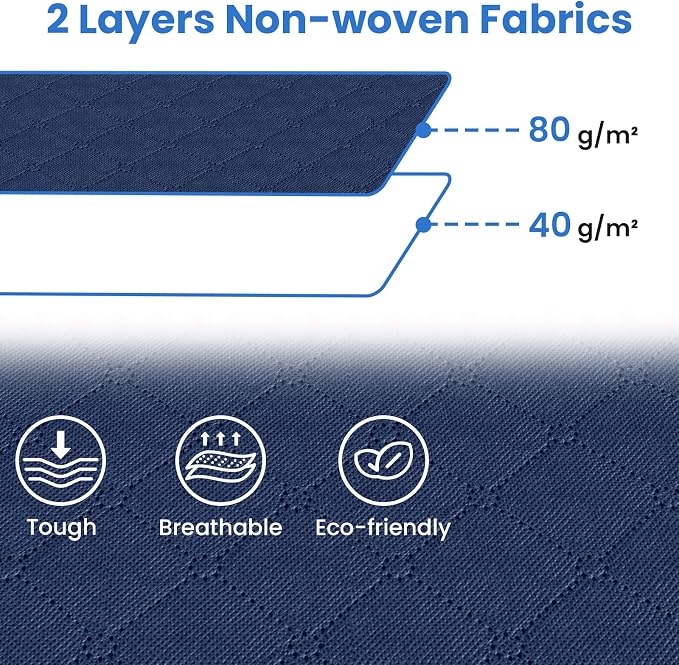 Fab totes Storage Bags, Clothes Blanket Storage Bins Foldable Closet Organizers - Image 3