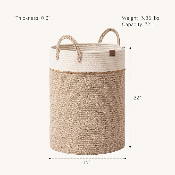 LA JOLIE MUSE Woven Rope Storage Baskets - Image 2