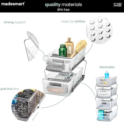 madesmart 2 Tier Organizer, Under Cabinet Storage - Image 5