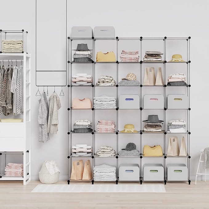 HOMIDEC Closet Organizers and Storage, 9 Cube Storage Organizer, Portable - Image 2