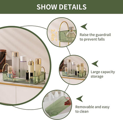 YCIA&DONE Bathroom Organizer Countertop, Makeup Storage, Skincare Cosmetic Tray - Image 3