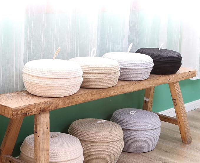 Sea Team Round Cotton Rope Storage Basket - Image 4