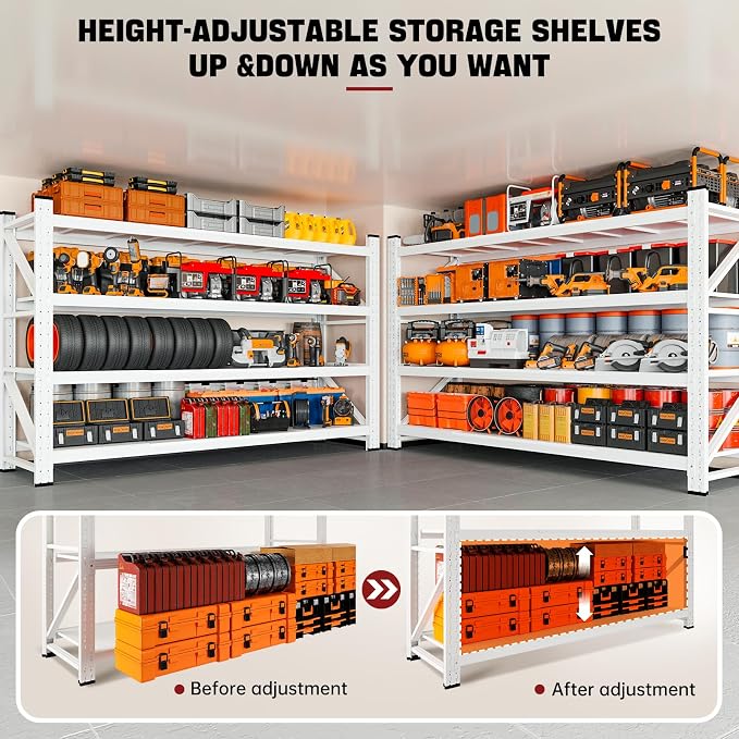 RAVIGIN 5000LBS Storage Shelves, Shelving Units Industrial Shelving - Image 5