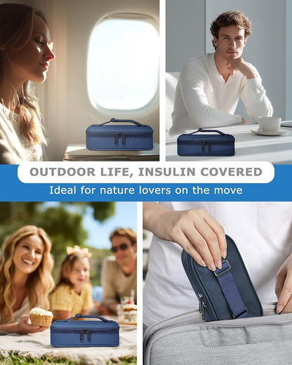 Insulin Vial Cooler Travel Case TSA Approved, 300g Reusable Ice Brick Insulin - Image 7