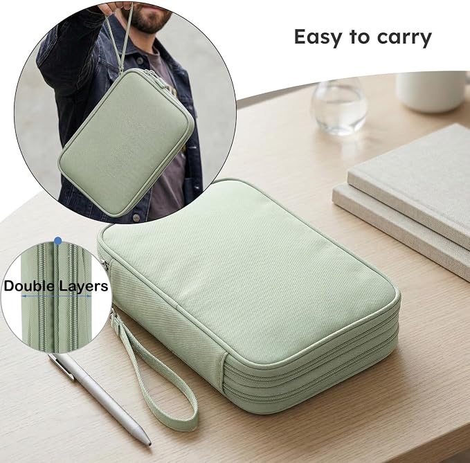 CAAORDKSO Large Electronics Travel Organizer Case, Cable Organizer Bag Water - Image 5