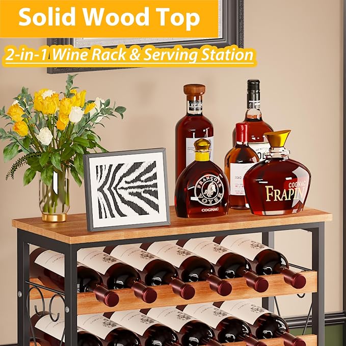 Sonyabecca 48 Bottle Wine Rack Freestanding Floor - Image 9