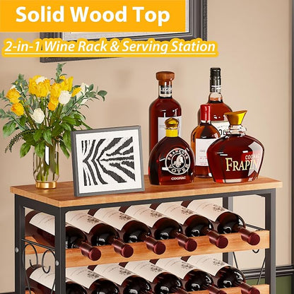 Sonyabecca 48 Bottle Wine Rack Freestanding Floor - Image 9