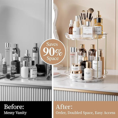 Delamu Rotating Makeup Organizer - Image 3