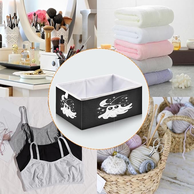 Halloween Black Closet Organizers Storage Cubes Storage Bins Shelf Baskets - Image 5