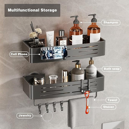 Voldra Shower Caddy Suction Cup, 2 Pack Shower Shelves - Image 7