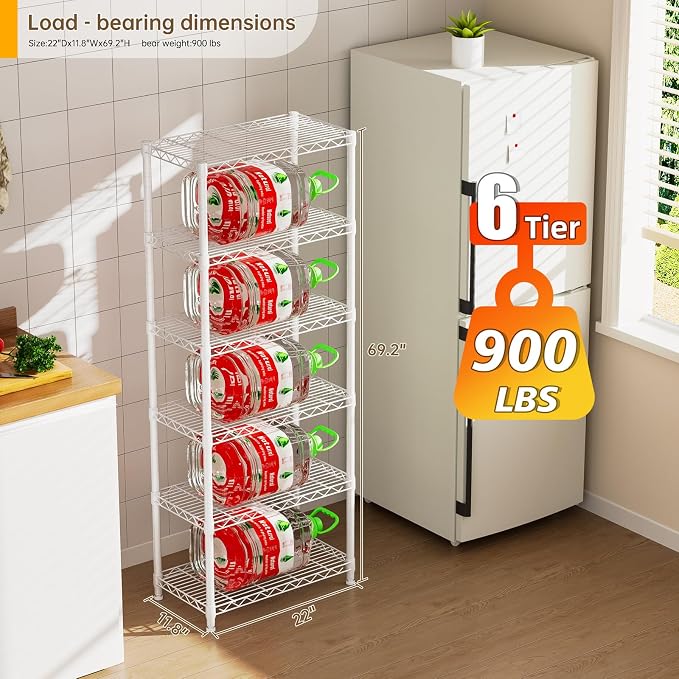 5 tire Shelves Storage Wire Shelving Unit Metal Shelf Adjustable Organizers - Image 3