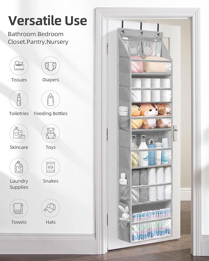 STORAGE MANIAC Over the Door Organizer Large Capacity Hanging Organizer - Image 5