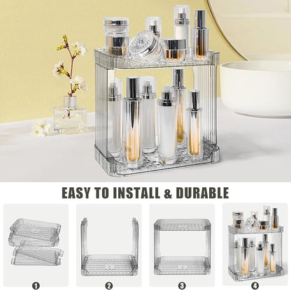 Bathroom Counter Organizer Cosmetics Skincare Organizers Skincare Makeup - Image 4
