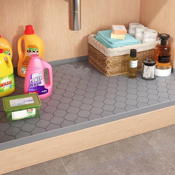 Silicone Under Sink Mat 28" x 19", kitchen Essentials and Gadgets, Shelf liner - Image 7