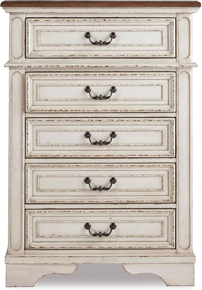 Signature Design by Ashley Realyn Vintage 5 Drawer Chest - Image 8