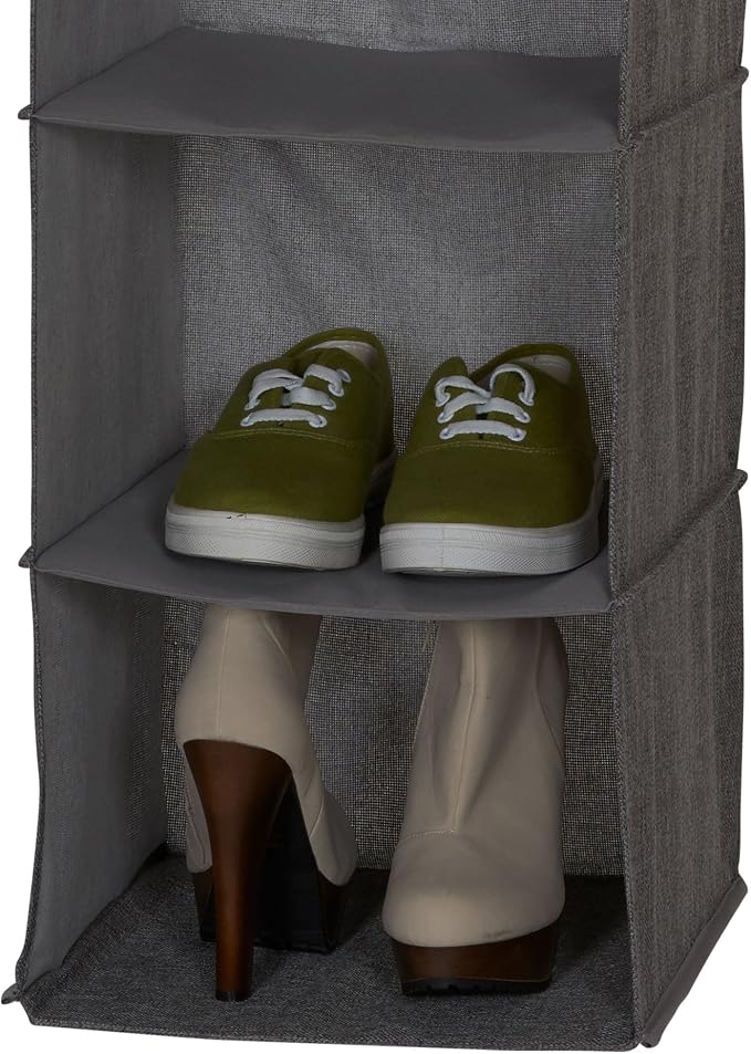Household Essentials 6-Shelf Linen Hanging Closet Organizer - Image 4