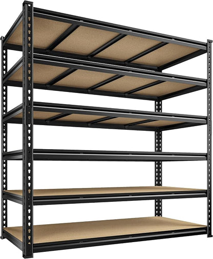 55" W Storage Shelves, 3060LBS Garage Shelving, 6-Tier Heavy Duty Shelving - Image 9
