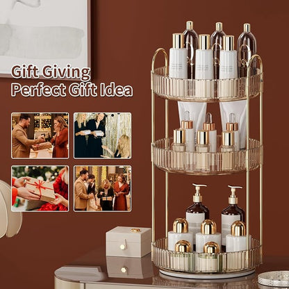 360° Rotating Makeup Organizer for Vanity - Image 7