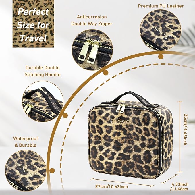 Makeup Bag with Light Up Mirror, Lighted Travel Makeup Organizer 3 Colors - Image 2