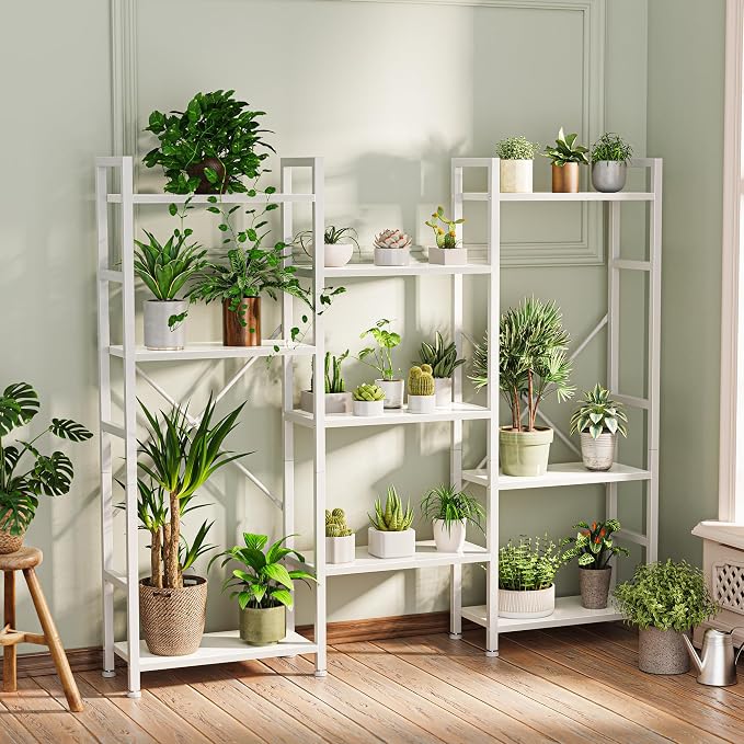 SUPERJARE Triple Bookshelf, Bookcase - Image 2