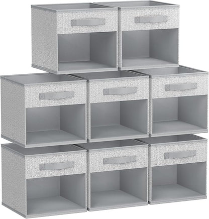 DIMJ Collapsible Storage Cubes, 8 Packs Cube Storage Bins by DiMJ