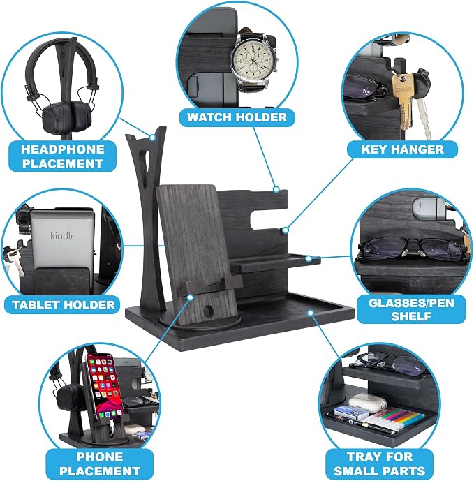 Gift for Men Nightstand Organizer - Image 4