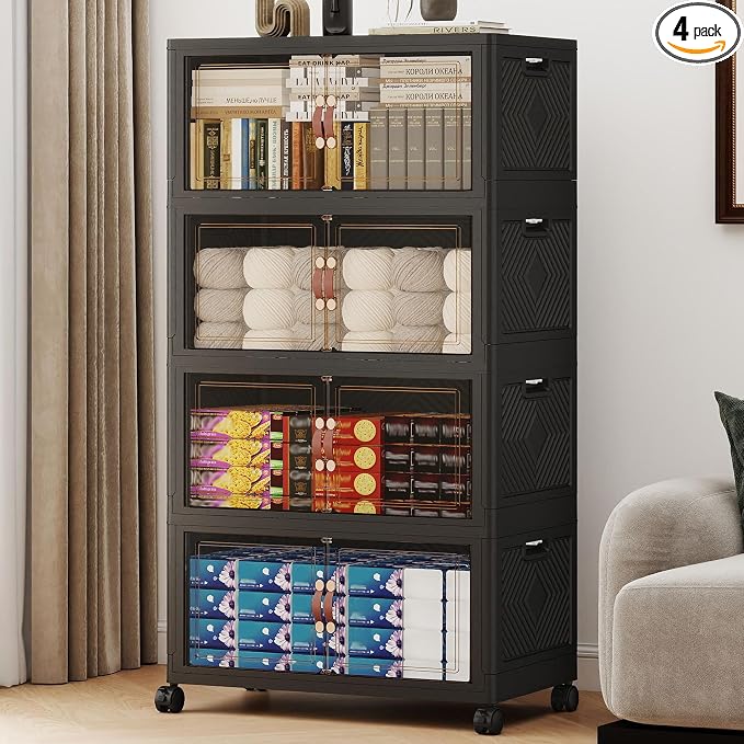 536QT Extra Large Stackable Storage Bins by VNVTO
