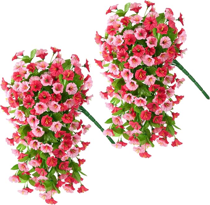 INQCMY Artificial Flowers for Outdoor Spring Summer Decoration Faux Silk - Image 7