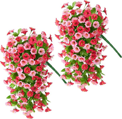 INQCMY Artificial Flowers for Outdoor Spring Summer Decoration Faux Silk - Image 7