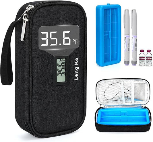 Insulin Cooler Travel Case, TSA Approved Refrigerated Medicine Travel Bag by Lengke