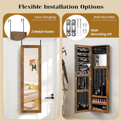 Giantex Wall Mounted Jewelry Cabinet - Image 5