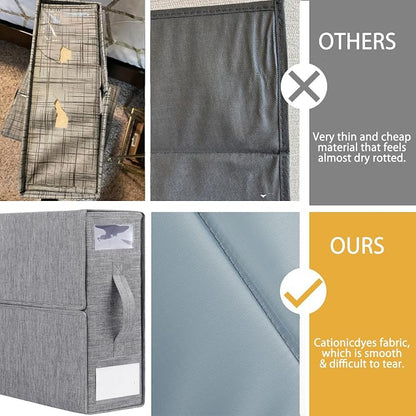 Cosybreeze Bed Sheet Organizer 2 Pack Foldable Linen Closet Organizers and - Image 2