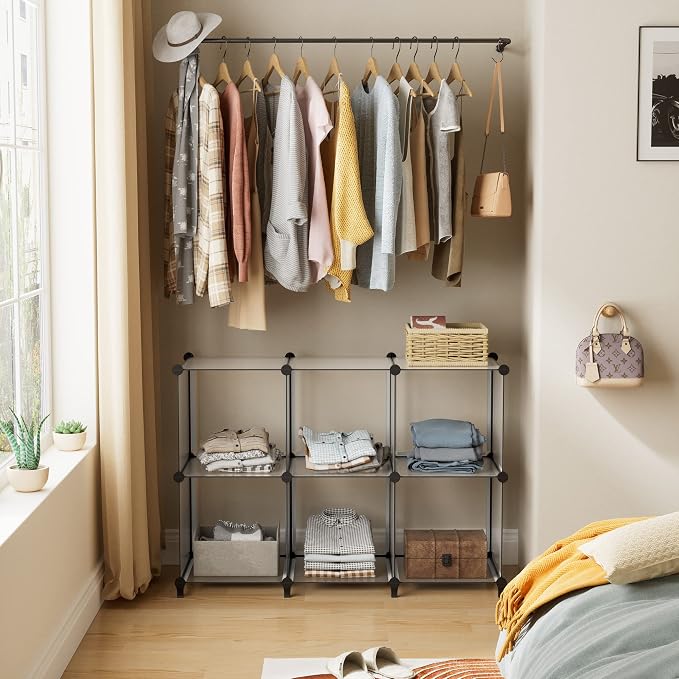 HOMIDEC 6-Cube Storage Organizer, Closet Organizer Storage Shelf Bookcase - Image 2
