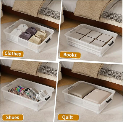 Xyskin 50 Quart Under-Bed Storage Container Organizer Bin - Image 7