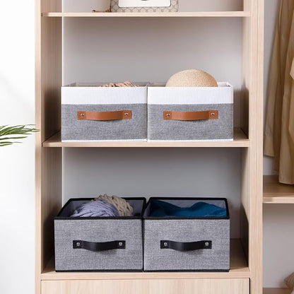 Fabric Storage Boxes, Foldable Storage Baskets - Image 3