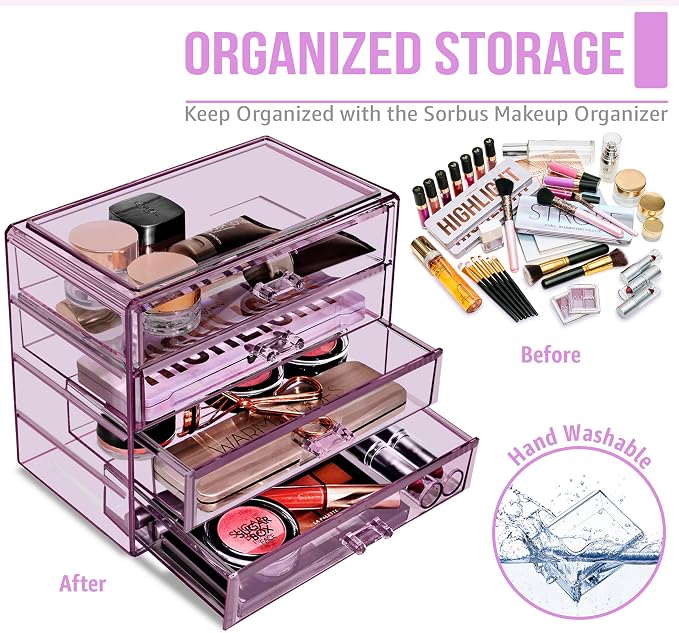 Sorbus Makeup Organizer - Image 5