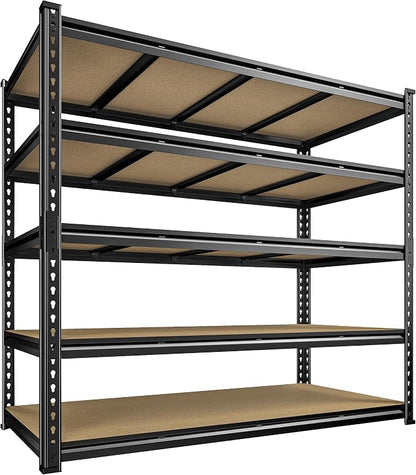 55" W Storage Shelves, 2550LBS Garage Shelving, 5-Tier Metal Shelving Unit - Image 8