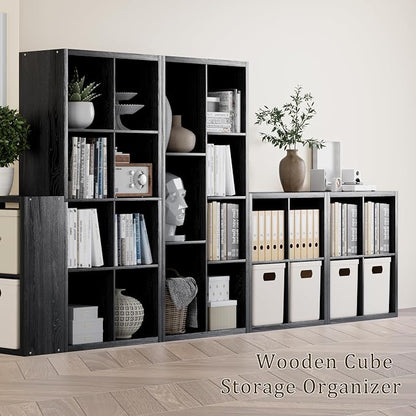 Cube Storage Organizer Bookcase, Decorative 11 inch Open Back Cubical Shelf - Image 5