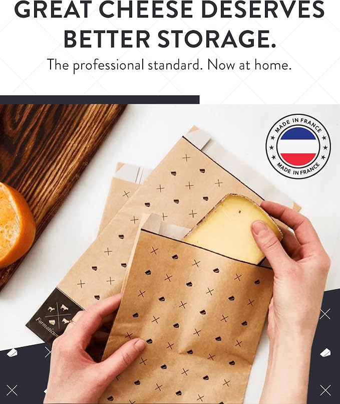 Formaticum - 30-Pack Cheese Storage Bags - 6.25 x 11 Wax Paper Bags to Keep - Image 2