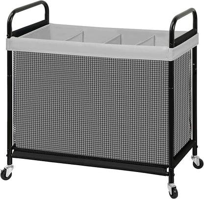 STO STO Laundry Hamper 4 Section, 140L Rolling Laundry Sorter Cart - Image 8