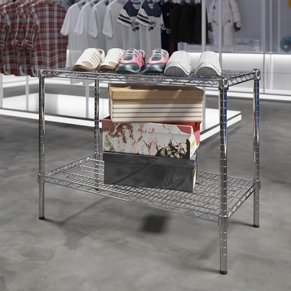 18" Deep x 36" Wide x 27" Height Wire Shelving Kit | 2-Tier | NSF Commercial - Image 2