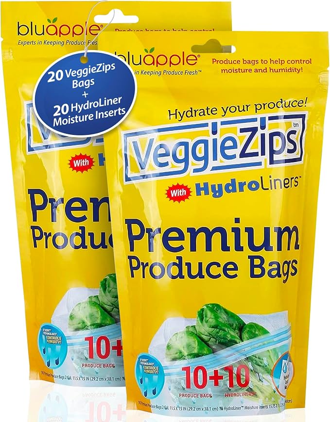 Bluapple VeggieZips Premium Produce Storage System - Image 8