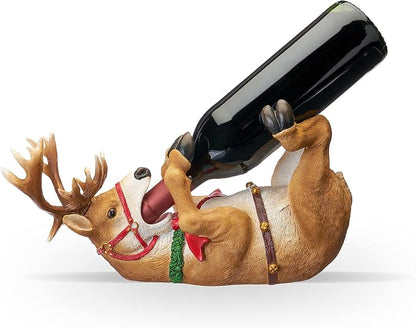 True Reindeer Polyresin Wine Bottle Holder by True