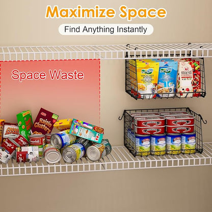 3-Pack Under Shelf Hanging Baskets - Image 2