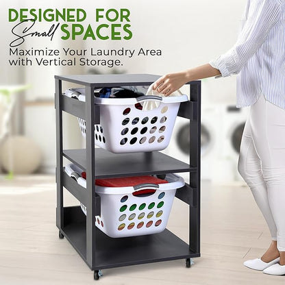 Laundry Basket Holder Shelf - Image 4