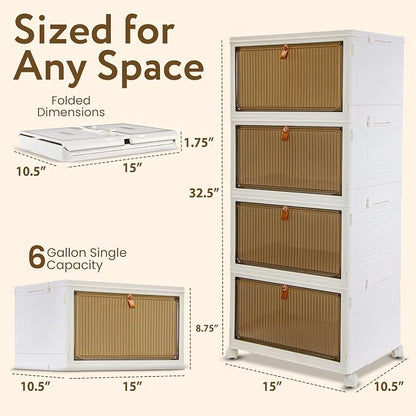 Quik Box Sport 4-Tier Stackable Storage Organizer - Image 2