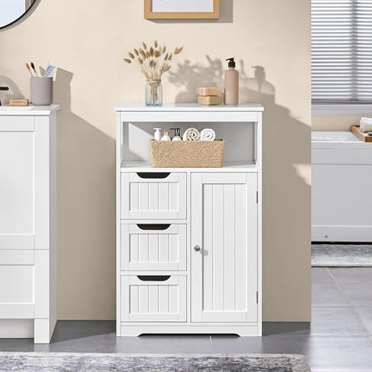 Yaheetech Bathroom Floor Cabinet Wooden Storage Organizer - Image 2