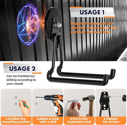 Heavy Duty Storage Magnetic Utility Hooks Large Garage Magnet Hooks - Image 4