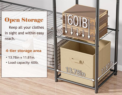 Wardrobe Closet, Portable Clothes Rack - Image 5